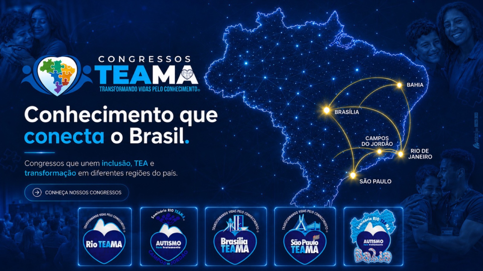Congressos TEAMA — Transformando vidas pelo conhecimento. Conhecimento que conecta o Brasil.
